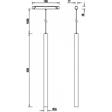 Трековый светильник Uno DL20301WW5BS