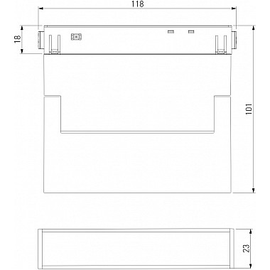 Трековый светильник Slim Magnetic 85084/01