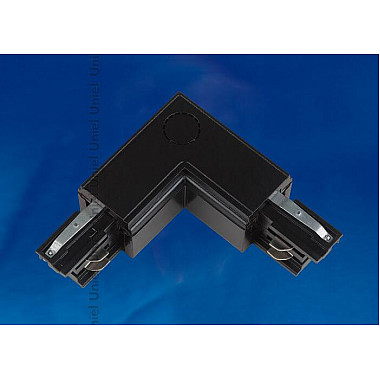 Соединитель для шинопроводов L-образный внутренний Uniel UBX-A22 Black 09766