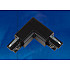 Соединитель для шинопроводов L-образный внутренний Uniel UBX-A22 Black 09766