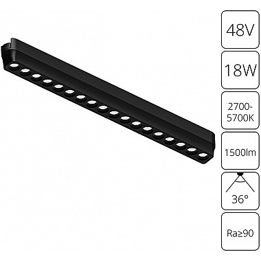Трековый светильник Rapid A2969PL-1BK