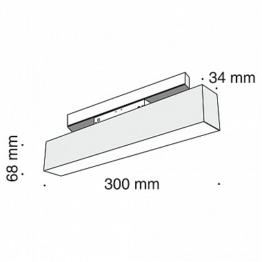 Трековый светильник Track lamps TR012-2-12W3K-B