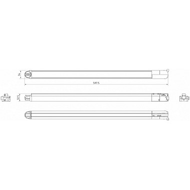 Трековый светильник BASIS TR000-1-15W3K-B