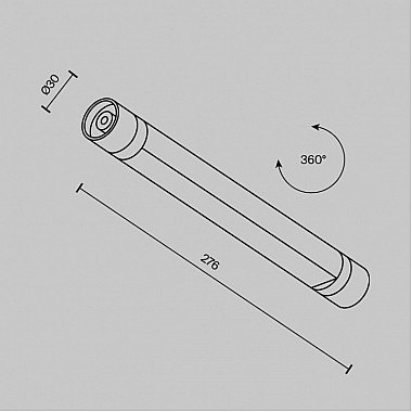 Трековый светильник Basis C147CL-L300-6W3K-B