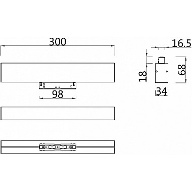 Трековый светильник BASIS TR012-2-12W3K-W