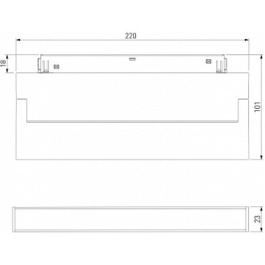 Трековый светильник Slim Magnetic 85085/01