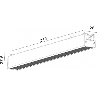 Трековый светильник SLIM DL-SLIM-DFWH-12-CCT