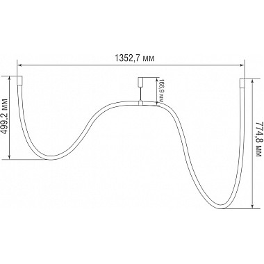 Трековый светильник Line DL20242M45W1 Black Bronze
