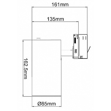 Трековый светильник Luna 707062