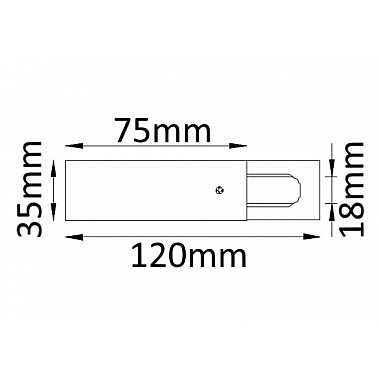 Питание боковое однофазное Crystal Lux CLT 0.210 01 WH
