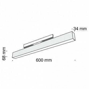 Трековый светильник Track lamps TR012-2-20W3K-B