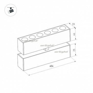 Трековый светильник MAG-25 034220