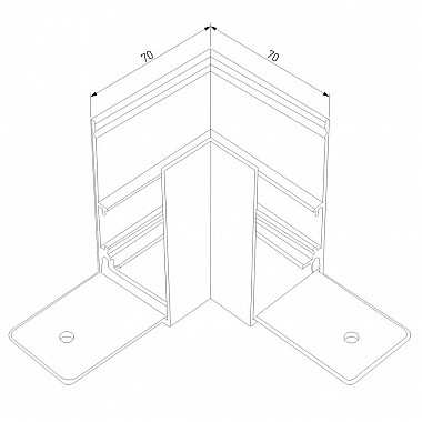 Коннектор L-образный Elektrostandard Slim Magnetic 85090/00 4690389179013