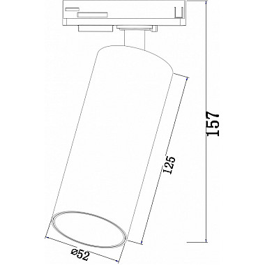 Трековый светильник Track lamps TR021-1-12W3K