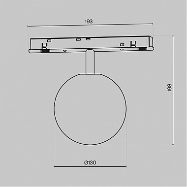 Трековый светильник Luna TR038-4-5W3K-WW-DS-W