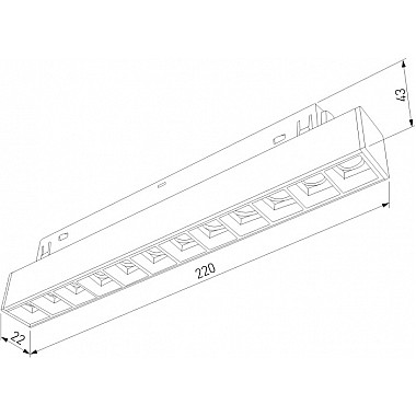 Трековый светильник Slim Magnetic 85103/01