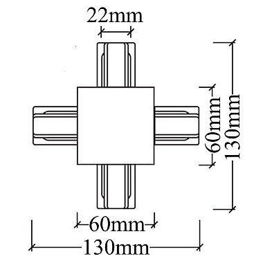 Коннектор X-образный Crystal Lux CLT 0.2211 04 WH