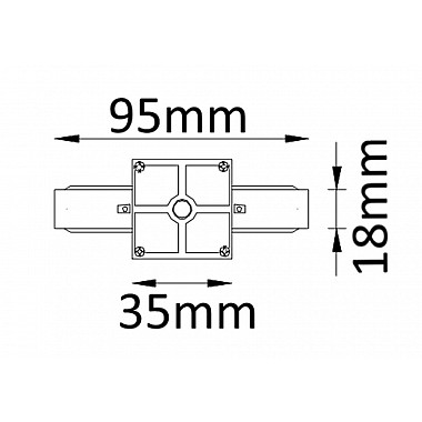 Соединитель линейный однофазный Crystal Lux CLT 0.211 01 WH