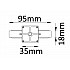 Соединитель линейный однофазный Crystal Lux CLT 0.211 01 WH