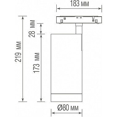 Трековый светильник Alpha DL20295TW30BTuya