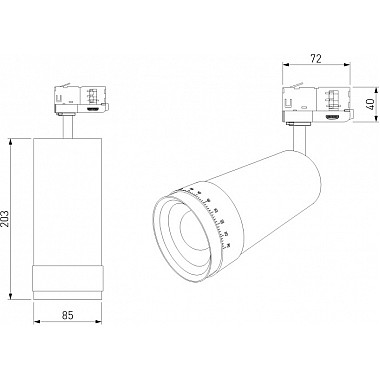 Трековый светильник Vary 85517/01