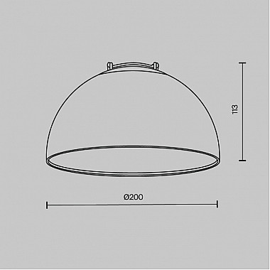 Трековый светильник Bowl TR126B-20W3K-W