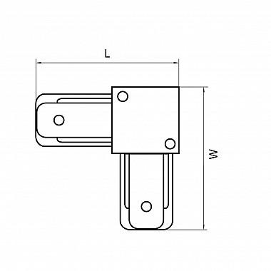 Коннектор L-образный Lightstar Barra 502129