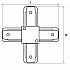 Коннектор X-образный Lightstar Barra 502146