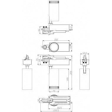 Трековый светильник STR-30-99-40K-B20
