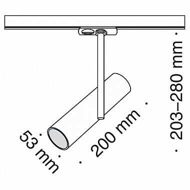 Трековый светильник Track lamps TR005-1-GU10-B