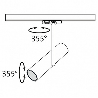 Трековый светильник Track lamps TR005-1-GU10-B
