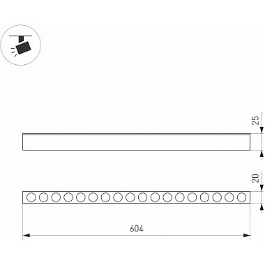 Трековый светильник MAG-25 046327