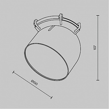 Трековый светильник Cup TR124B-12W4K-W