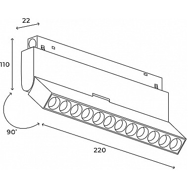Трековый светильник ElDeko HSBL_0085