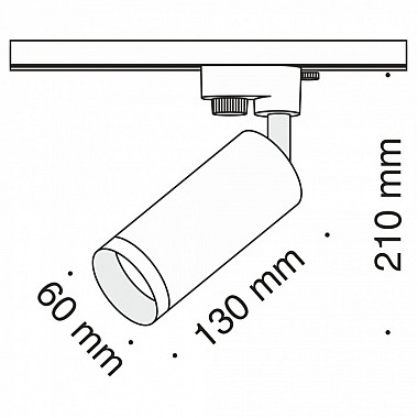 Трековый светильник Track lamps TR004-1-GU10-B