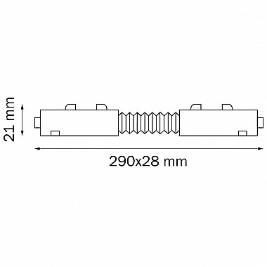 Коннектор гибкий Lightstar Barra 505157