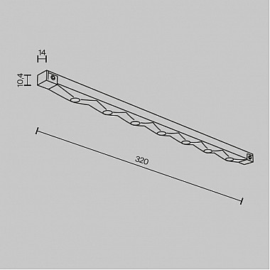 Трековый светильник Spiky TR175-1-12WTW-M-B