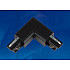 Соединитель для шинопроводов L-образный внешний Uniel UBX-A21 Black 09763