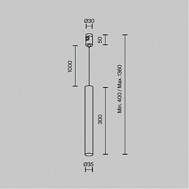 Трековый светильник Focus Led TR155-1-5W4K-PT