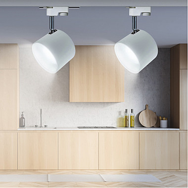 Трековый светильник TR15 GX53 WH/SL