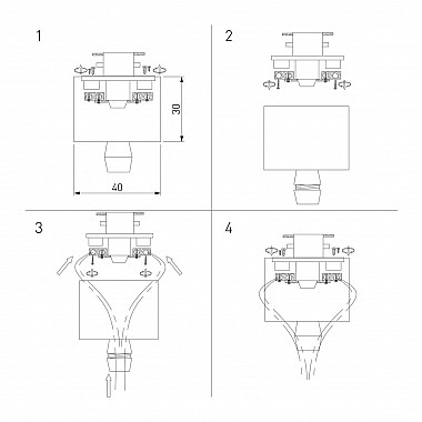 Адаптер Elektrostandard TRLM-1-BK 4690389154034