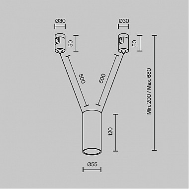 Трековый светильник Focus Led TR157-1-12W3K-BS