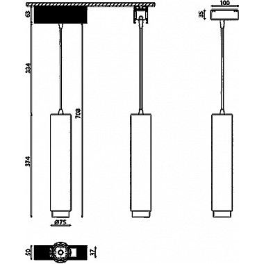 Трековый светильник SY SY-601242-BL-20-NW