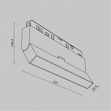 Трековый светильник Basis Rot TR036-4-12W3K-DS-W