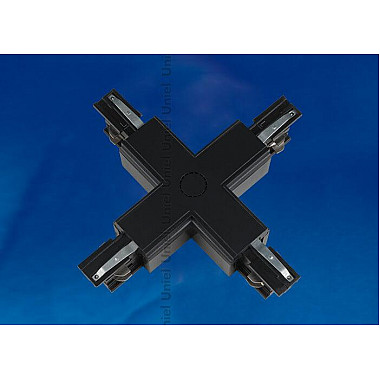 Соединитель для шинопроводов Х-образный Uniel UBX-A41 Black 09748