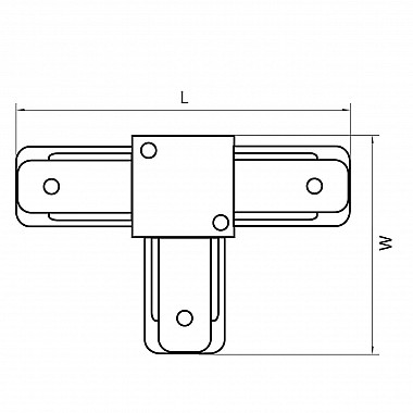 Коннектор T-образный Lightstar Barra 502136