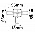 Соединитель T-образный однофазный Crystal Lux CLT 0.211 03 WH