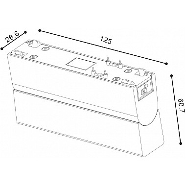 Трековый светильник SLIM DL-SLIM-FLWH-10-CCT