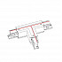 Коннектор T-образный левый 1 Nowodvorski Ctls Power 8243