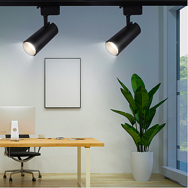 Трековый светильник TR5-20 COB BK